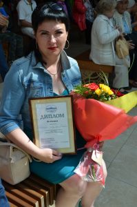 призёр конкурса "Автоледи - 2016" водитель ПАТП Тобольска Елена Лёвкина